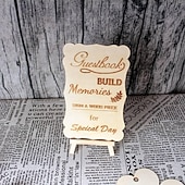 cheap Mr &amp; Mrs Wedding-Wedding Sign in Wooden Love Set Wooden Crafts Festival Creative Decoration