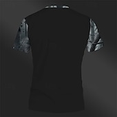 voordelige T-shirts met dierenprint-Voor heren Grafisch dier Wolf T-shirt Korte mouw T-shirt 3D-afdrukken Strakke ronde hals Overhemd Ontwerper Retro vintage Casual Buitensporten Feestdagen Uitgaan Khaki Donkergrijs Grijs Lente zomer