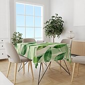 abordables Manteles-Mantel rectangular con estampado de hidromasaje, mantel rectangular impermeable para cocina y comedor