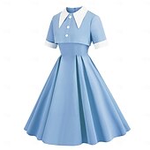 levne Šaty-Retro 50. léta Koktejlky Šaty Kostým na Večírek Šaty na šaty Dámské Plesová maškaráda Večírek loučení se svobodou nevěsty Dospělé Šaty Šaty pro návrat domů