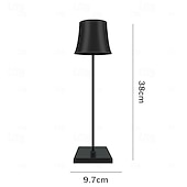 cheap Table Lamps-Portable Dimmable Table Lamp Cordless LED Lamp Aluminum Infinite Dimming Table Lamp Dining Room Bedroom Minimalist Type-C Rechargeable Battery Atmosphere Long Lasting