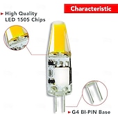 Χαμηλού Κόστους LED Bi-pin Λάμπες-6 τμχ/10 τμχ 200 lumens g4 λαμπτήρας led cob χωρίς τρεμόπαιγμα για κάτω από το φως του ντουλαπιού, φώτα οροφής, rv, βάρκες, φωτισμός εξωτερικού χώρου αντικατάσταση αλογόνου