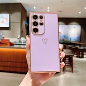 levne Pouzdra pro Samsung-telefon Carcasă Pro Samsung Galaxy S24 S23 S22 S21 Ultra Plus A54 A34 A14 A53 A33 A23 A13 A12 A52 S25 Ultra Zadní kryt Nárazuvzdorné TPU Pokování