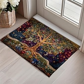 cheap Doormats-Vintage Tree of Life Doormat Floor Mats Washable Rugs Kitchen Mat Non-Slip Oil Proof Rug Indoor Outdoor Mat Bedroom Decor Bathroom Mat Entrance Rug