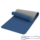voordelige Anti-stress-tpe6mm tweekleurige yogamat set van vijf stuks voor sport fitness stretching latex 2080 weerstandsriem wordt geleverd met rugzakriem