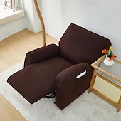 billiga Vilstol och länstol-jacquard fåtölj överdrag överdrag lazyboy överdrag soffstolsöverdrag 4-delade set, halkfri vilstol med förvaringsfickor möbelskydd för vardagsrum