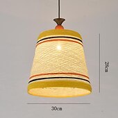 billige Pendellys-rotting pendellys håndflettet lanterneskjerm, tradisjonell klassisk lanterne hengelampe med e27 fatning, maks 40w, hengende lamper for kjøkkenøy, soverom, restaurant, kafé 110-240v