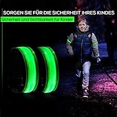 levne Camping Lights &amp;amp; Lucerny-svítící popruhy na ruku pro noční běh usb nabíjecí led svítící noční běh náramek náramek outdoorové sportovní reflexní bezpečnostní pásek na kolo cyklistický svítící náramek 1ks