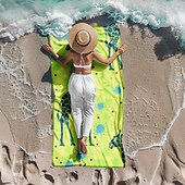 cheap Beach Towel Sets-Beach Towel Bath Towel Large 80cm x 160cm 3D Print Sea Pattern Towel Bath Towel Beach Sheet Blanket Classic 100% Micro Fiber Comfy Blankets