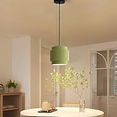 cheap Island Lights-Pendant Lamp, Japanese Style Pendant Lamp, Round Resin Lampshade, Metal Base, Hanging Chandelier, E27 Base, Screw Mouth, Decorative Pendant Light for Kitchen Island, Dining Room, Bar 110-240V