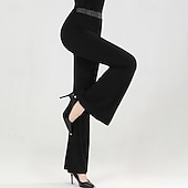 economico Pantaloni-Balli latino-americani Balli da sala Pantaloni Colore Puro A fantasia Per donna Prestazioni Addestramento Alto Capitale