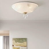 preiswerte Einbauleuchten-Deckenleuchte, Unterputz-Deckenleuchte, Kupferglas, LED-Deckenleuchte, moderne runde Deckenleuchte, 30/40/50 cm, Deckenleuchte für Wohnzimmer, Flur, 110–240 V