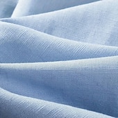 economico Casual da lavoro-Per uomo Camicia in cotone e lino Semplice Vacanza Nero Bianco Vino Azzurro cielo Manica Lunga Bavero Abbigliamento