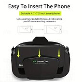 economico Elettronica per il benessere personale-Cuffie 3D VR Occhiali per realtà virtuale intelligenti Casco VR per iPhone/Smartphone Android Lenti del telefono con controller Binocolo