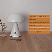 preiswerte Tischlampen-Morden LED-Tischlampe aus Metall mit Retro-Farbdimmung, minimalistische Vintage-Ambientelampe im europäischen Stil für Schlafzimmer