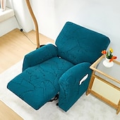 billiga Vilstol och länstol-jacquard fåtölj överdrag överdrag lazyboy överdrag soffstolsöverdrag 4-delade set, halkfri vilstol med förvaringsfickor möbelskydd för vardagsrum