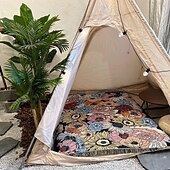 お買い得  ベッドブランケット-1pc 花織り両面多目的ブランケットボヘミアンタペストリーヒッピールーム装飾抽象幾何学ブランケットタッセル織りブランケットソファブランケット屋外ハイキングバックパッキングビーチ旅行