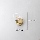 economico Luci da parete-lampada da toeletta per interni 1/2/3/4 luce lampada da toeletta per bagno, lampade da bagno su specchio lampada da bagno dorata con paralume in vetro trasparente