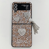 Χαμηλού Κόστους Samsung Θήκη-τηλέφωνο tok Για Samsung Galaxy Z Flip 7 Z Flip 6 Z Flip 5 Z Flip 4 Z Flip 3 Πίσω Κάλυμμα Bling Glitter Shiny Ανθεκτική σε πτώσεις TPU Στρας Μεταλλικό