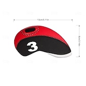 זול אביזרים וציוד גולף-10 יחידות כיסוי ראש מועדון גולף עמיד למים נייד כיסוי ראש מגן ברזל טריז ניאופרן כיסויי גולף גולף כיסויי גומי עם 3 צבעים אפשרות מתאים לרוב המגהצים