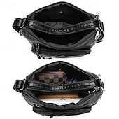 ieftine Genți Poștaș-geantă de damă din piele artificială matlasată cu buzunare multiple cu fermoar – geantă de mână casual și versatilă pentru utilizarea de zi cu zi