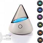 cheap Camping Lights &amp; Lanterns-LED Dimmable Night Light Colorful Gradient Atmosphere Light Minimalist Style Cone Atmosphere Light USB Charging Night Light Bedroom Bedhead LED Table Light Outdoor Camping Light  1PC