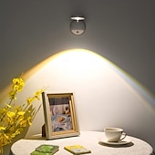 お買い得  パックライト-ワイヤレス LED スポットライト キャビネットライト ピクチャーライト リモコン付き LED 壁取り付け用燭台 モーションセンサー デコ ナイトライト 3色調光 サンセット アンビエント ウォールランプ ディスプレイランプ