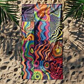 cheap Beach Towel Sets-Patchwork Floral Beach Towel,Beach Towels for Travel, Quick Dry Towel for Swimmers Sand Proof Beach Towels for Women Men Girls Kids, Cool Pool Towels Beach Accessories Absorbent Towel