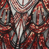 abordables Châles &amp; Écharpes-Rétro Vintage Années Folles Années 1920 Manteau Châles Gatsby le Magnifique Invité au mariage Paillettes Femmes Halloween Carnaval Mascarade Mariage robe demoiselle d honneur Événement / Fête Adulte