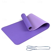 voordelige Anti-stress-tpe6mm tweekleurige yogamat set van vijf stuks voor sport fitness stretching latex 2080 weerstandsriem wordt geleverd met rugzakriem