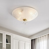 preiswerte Einbauleuchten-Deckenleuchte, Unterputz-Deckenleuchte, Kupferglas, LED-Deckenleuchte, moderne runde Deckenleuchte, 30/40/50 cm, Deckenleuchte für Wohnzimmer, Flur, 110–240 V