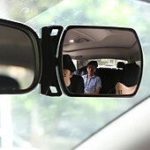 abordables Accessoires pour intérieur de voiture-Starfire rotatif bébé voiture rétroviseur voiture sécurité vue siège arrière miroir observation automatique siège arrière miroir auxiliaire bébé moniteur intérieur de voiture