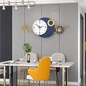 economico Decorazioni da parete-grande orologio da parete per soggiorno arredamento moderno orologio da parete minimalista silenzioso senza ticchettio per ufficio scuola casa cucina sala da pranzo bagno funzionamento a batteria 82 * 32 cm 100 * 42 cm