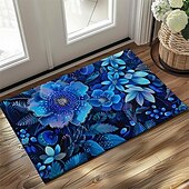 cheap Doormats-Pointillism Flowers Doormat Floor Mats Washable Rugs Kitchen Mat Non-Slip Oil Proof Rug Indoor Outdoor Mat Bedroom Decor Bathroom Mat Entrance Rug
