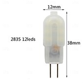 baratos Luzes LED de Dois Pinos-10/20 pçs mini g4 lâmpada led ac dc12v ac 220v 2w ampola lâmpada led luzes de milho substituir halogênio holofote lustre lâmpada halógena