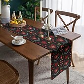 baratos Toalhas de Aparador-Inspirado em william morris arte estilo impressão corredor de mesa estilo country, decoração de mesa de jantar de cozinha, corredores de mesa de decoração de impressão para interior ao ar livre casa
