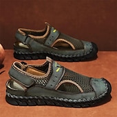 preiswerte Outdoor-Sandalen-Braune Mesh-Sandalen für Herren – atmungsaktive und stylische Sommerschuhe für Strand, Urlaub &amp; Outdoor-Aktivitäten