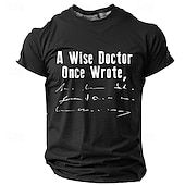 preiswerte Lustige T-Shirts für Männer-Herren Grafik Buchstabe T Shirt Kurzarm T-Shirt 3D-Druck Rundhalsausschnitt Hemd Täglich Designer Retro Vintage Sport im Freien Ferien Ausgehen Schwarz Armeegrün Dunkelblau Frühling &amp; Sommer