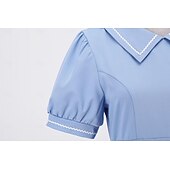voordelige Jurken-Jaren '50 Retro vintage Middag Swing Jurk Flare Jurk Korte mouwen Wijd uitlopend Kostuum Dames Carnaval Valentijnsdag Casual Schoolfeest Retro themafeest Volwassenen Kleding Lente zomer