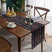 baratos Toalhas de Aparador-Inspirado em william morris arte estilo impressão corredor de mesa estilo country, decoração de mesa de jantar de cozinha, corredores de mesa de decoração de impressão para interior ao ar livre casa