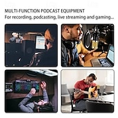 economico Microfoni-attrezzatura dj microfono scheda audio console studio kit scheda audio cavo telefono miscelazione computer mixer vocale dal vivo scheda audio f998