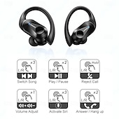 olcso TWS – Valódi vezeték nélküli fejhallgató-Lenovo LP75 Vezeték nélküli fülhallgató TWS fejhallgató 耳夹 Bluetooth 5.2 IPX5 Mély basszus Hosszú akkumulátor-élettartam mert Apple Samsung Huawei Xiaomi MI Fitnesz Futás Mindennapokra Mobiltelefon