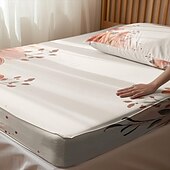 Недорогие Простыни и наволочка-Комплект простыней с весенним цветочным узором, ультрамягкие дышащие шелковистые простыни с глубокими карманами, простыни из 100% хлопка, 3 предмета, размер Queen King Size