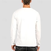 cheap Men&#039;s Graphic T Shirt-Men&#039;s Dragon T Shirt 100% Cotton Long Sleeve Graphic Shirt Black White Dark Blue Comfortable Tee Sports Outdoor Holiday Fashion Designer Clothing
