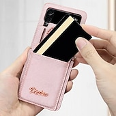お買い得  サムスン用ケース-電話 ケース 用途 サムスンのギャラクシー Zフリップ6 Z Flip 5 Z Flip 4 Z Flip 3 フリップカバー バンカーリング カード挿入口 耐衝撃 レトロ風 PC PUレザー