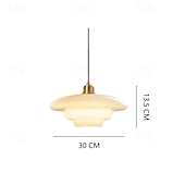 abordables Éclairages pour îlot-Tambour de ferme plafonnier semi-encastré en verre de lait luminaires de couloir lustre de plafond grand poteau en or éclairage nordique moderne du milieu du siècle pour salle à manger plafond