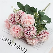 economico Il signor e la signora matrimonio-2 pezzi simulati di rosa artificiale palla crisantemo decorazione della casa ornamenti di fiori artificiali oggetti di scena di nozze fiori artificiali