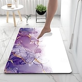 cheap Mats &amp; Rugs-Marble Pattern Bathroom Bath Mats Creative Absorbent Bathroom Rug Diatomaceous Earth Non Slip