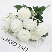 economico Il signor e la signora matrimonio-2 pezzi simulati di rosa artificiale palla crisantemo decorazione della casa ornamenti di fiori artificiali oggetti di scena di nozze fiori artificiali