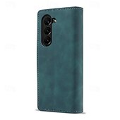 tanie Etui do telefonów Samsung-telefon Kılıf Na Samsung Galaxy Z Fold 5 Z Fold 4 Z Fold 3 Etui na karty portfela Magnetyczne Ochrona całego ciała Stopka Retro PC Skóra PU